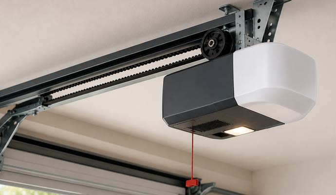 Automatic garage door-opener motor