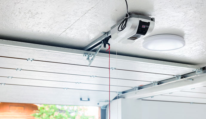 Battery backup for garage door opener