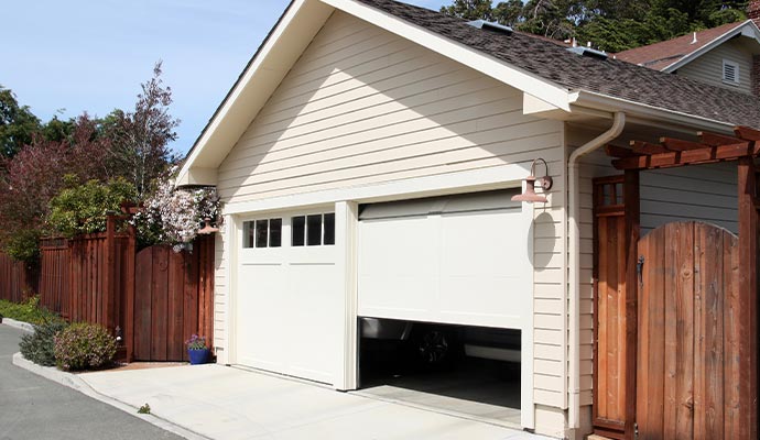 Automatic garage door opening
