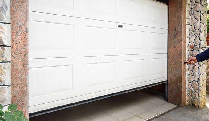 Automatic white garage door remote control