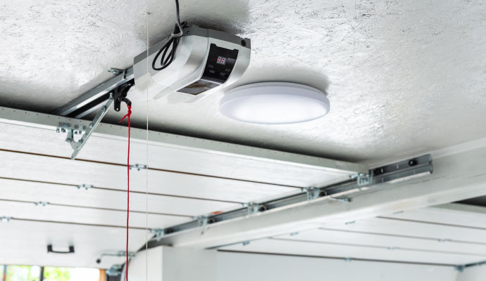 Garag door opener and ceiling light