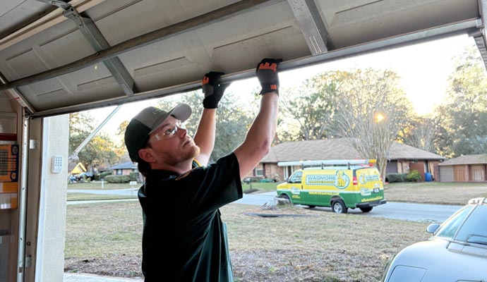 Garage door repair technician maintenance