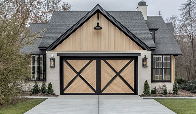 Custom Stained Wood Door