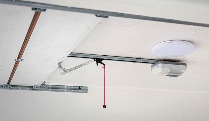 Residential garage door motor ceiling mount