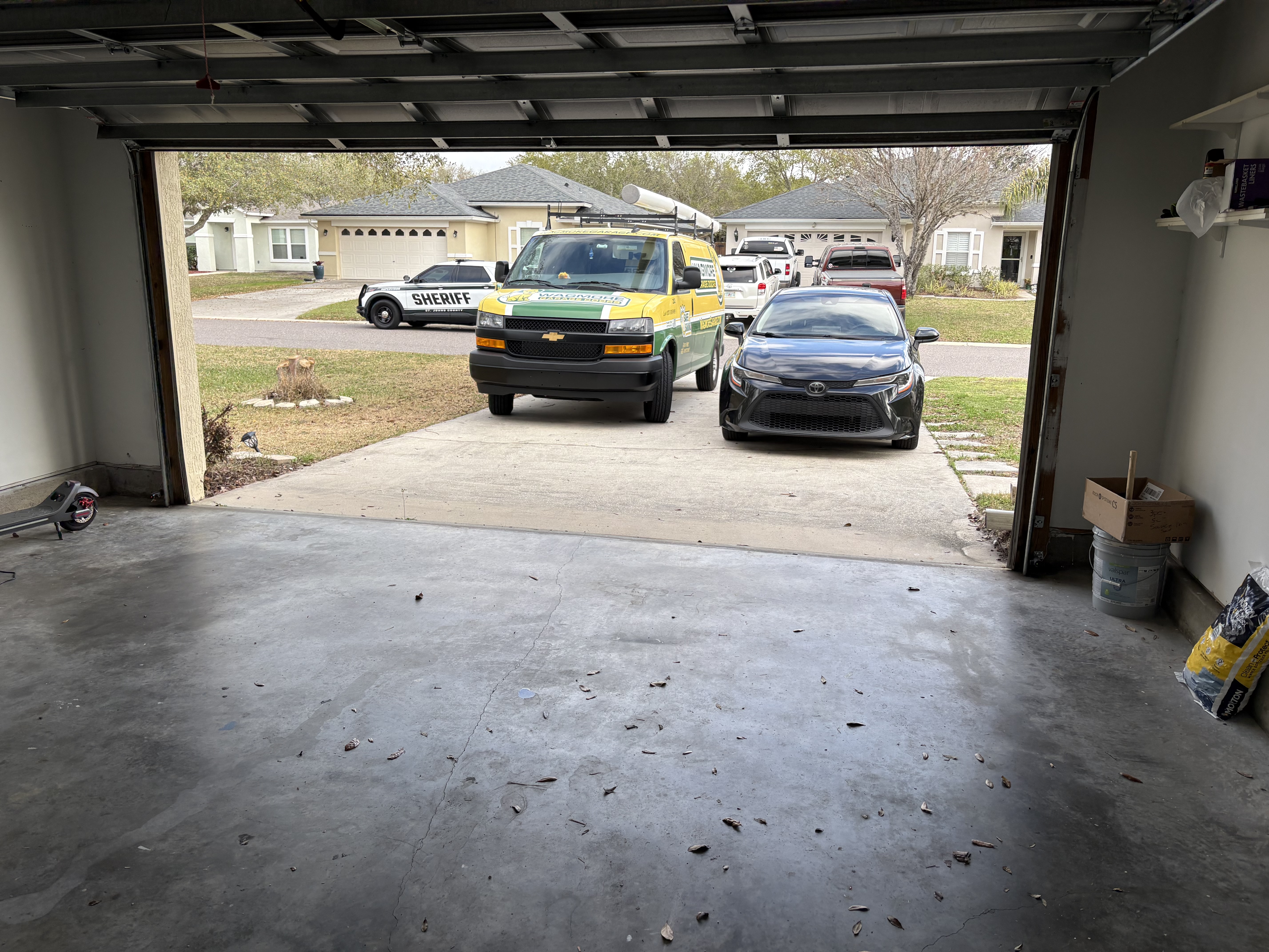 Wagmore van at the house