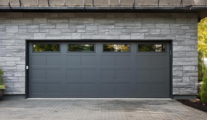 Metal garage door