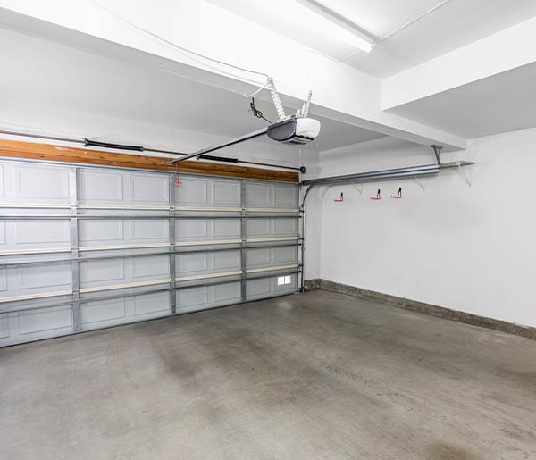 Clean empty garage interior