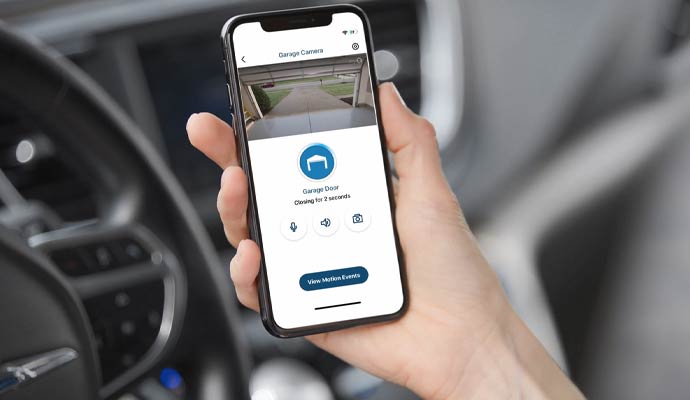 Smart phone garage door opener app